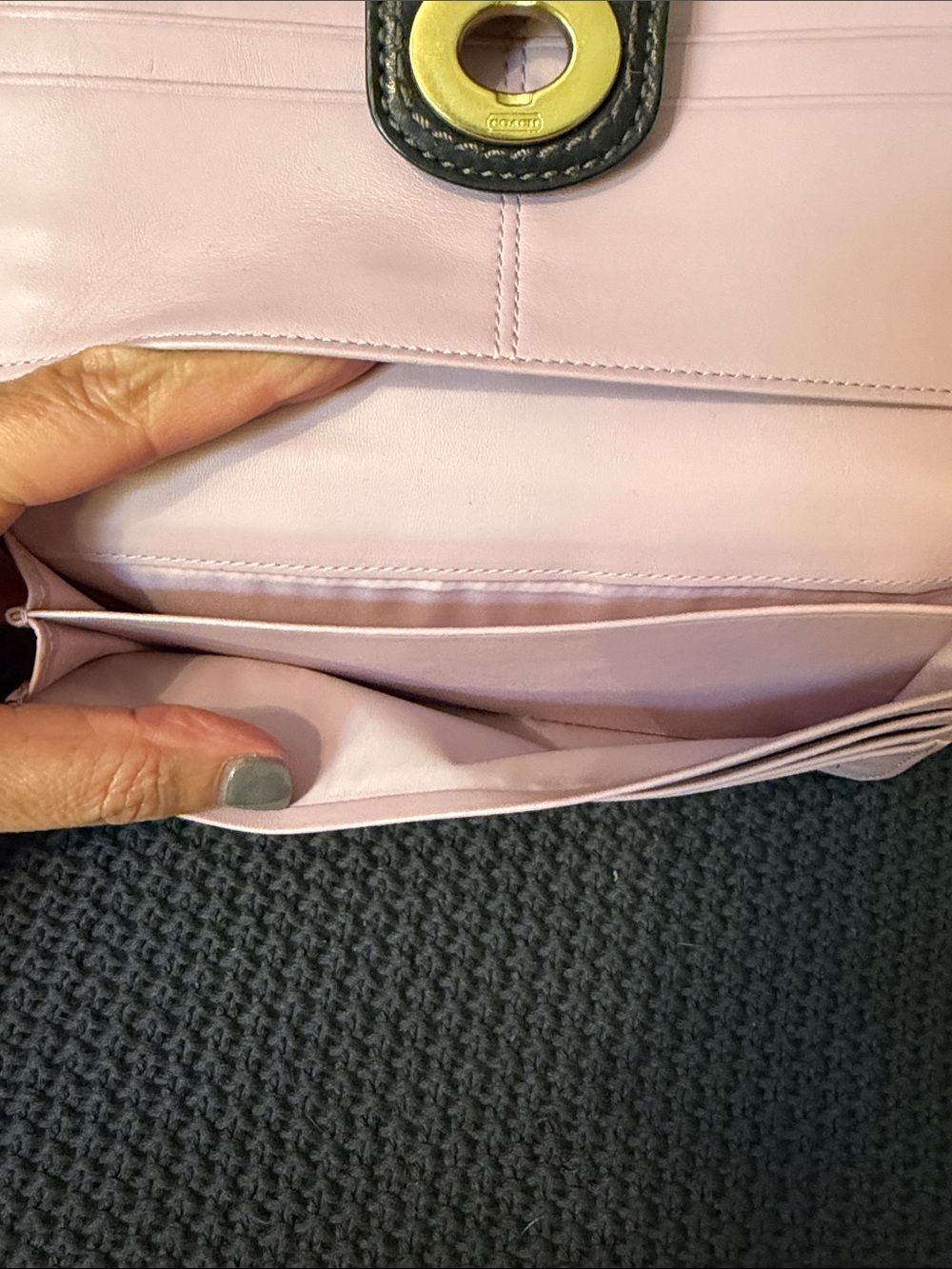 Coach Black Leather Full Size Wallet - Picture 8 of 9